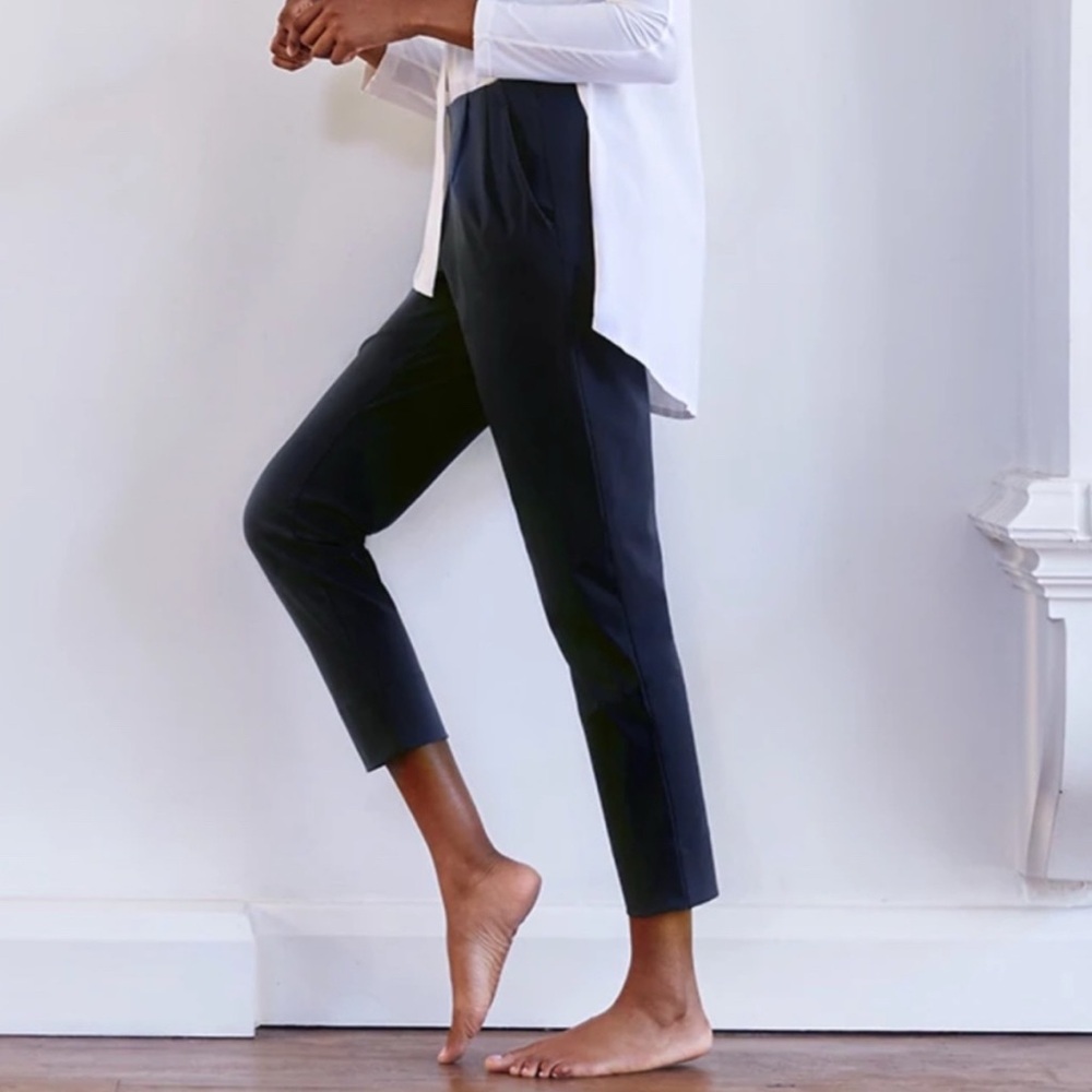 ADAY black turn it up pant